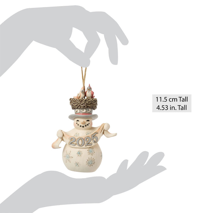 Enesco Wdlnd Dated 2025 Snowman Orn