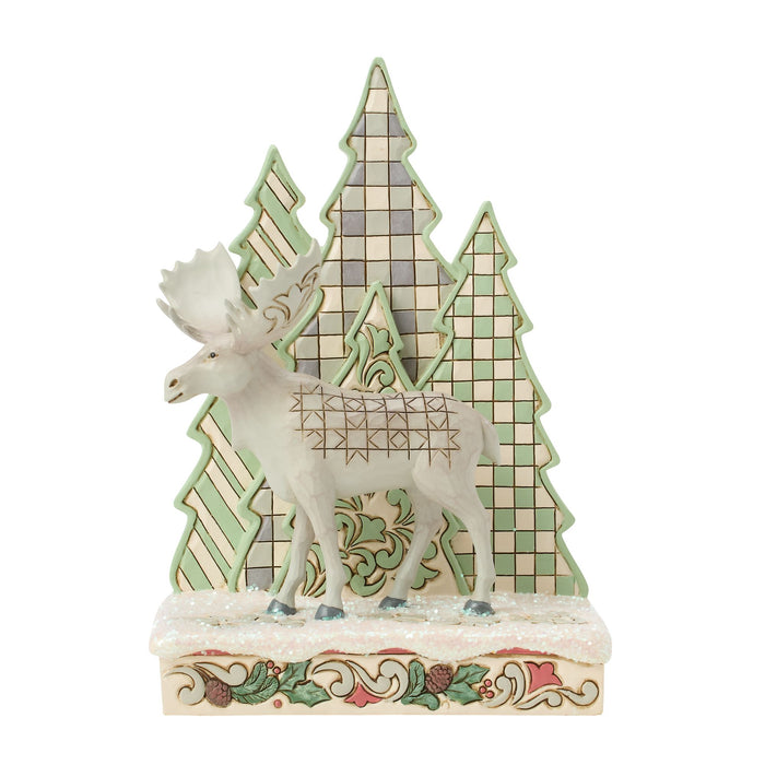 Enesco Wdlnd Moose with Layered Tree