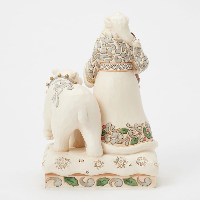 Enesco Wdlnd Santa With Bear Fig