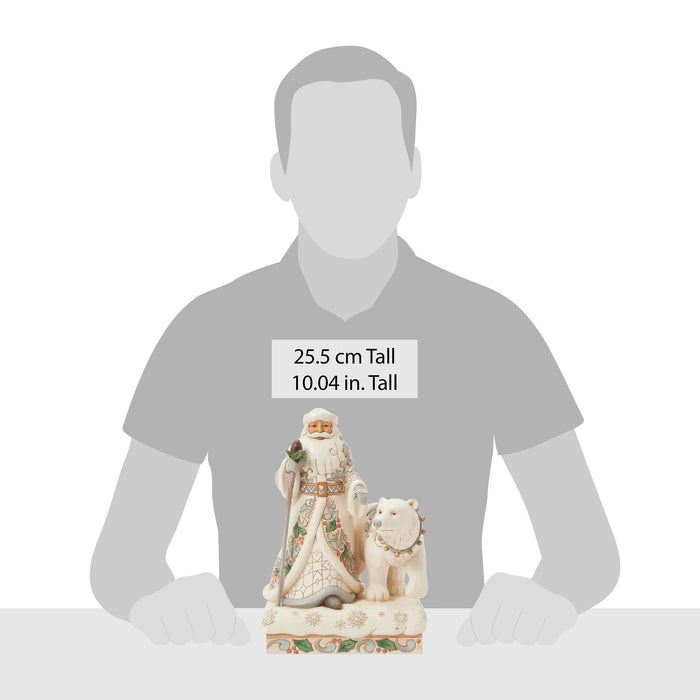 Enesco Wdlnd Santa With Bear Fig