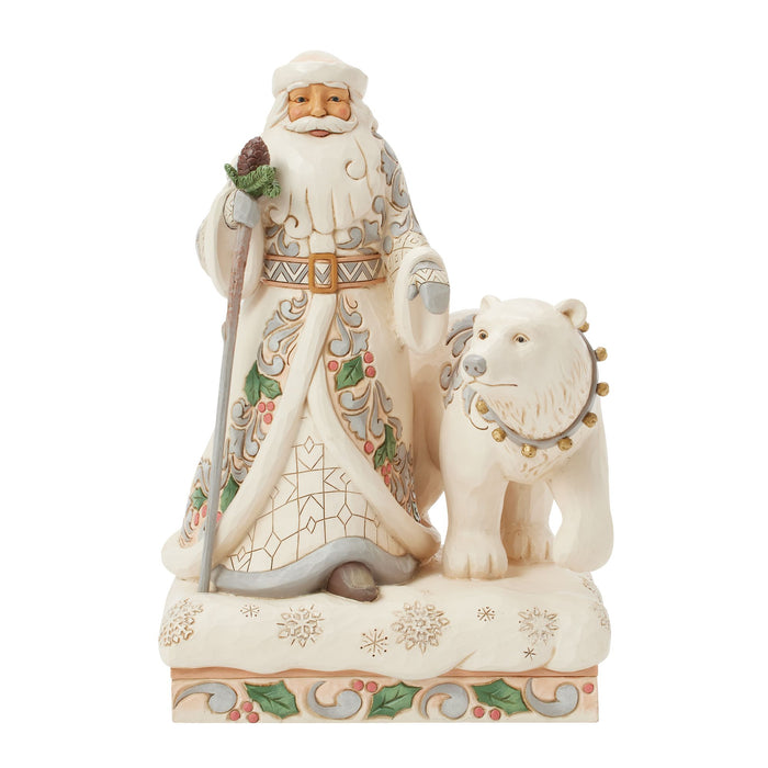 Enesco Wdlnd Santa with Bear Fig