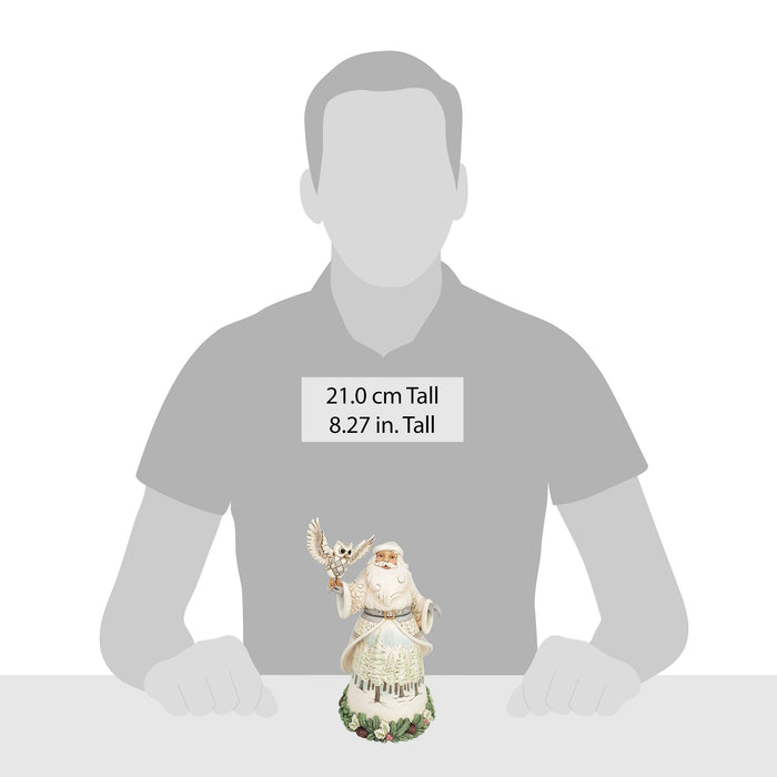 Enesco Wdlnd Santa With Owl Figurine