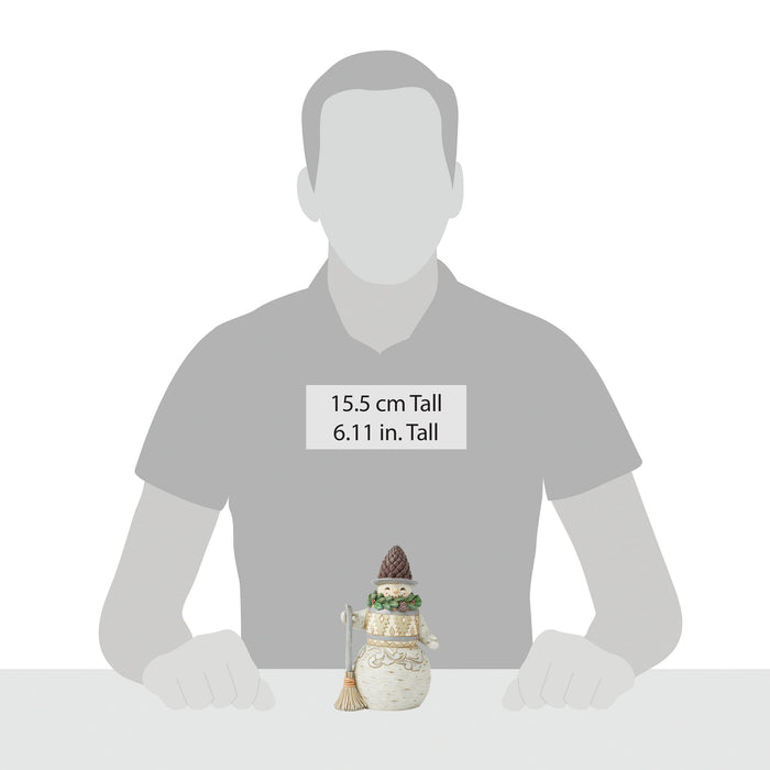 Enesco Wdlnd Snowman Pinecone Hat Fig