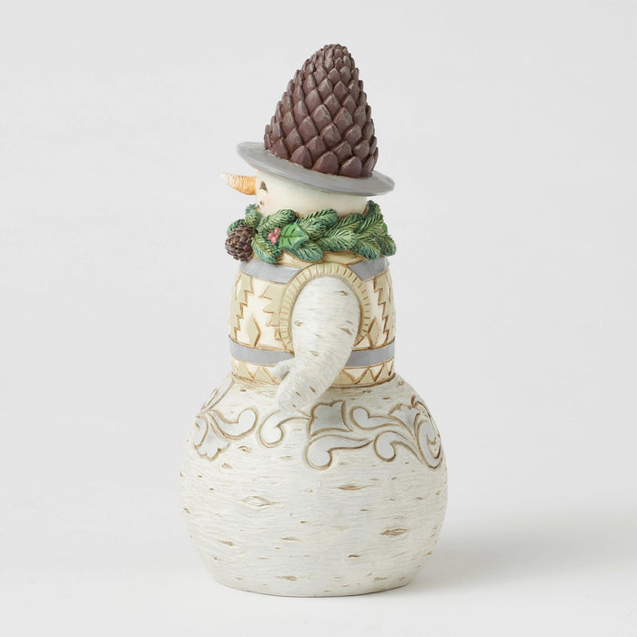 Enesco Wdlnd Snowman Pinecone Hat Fig