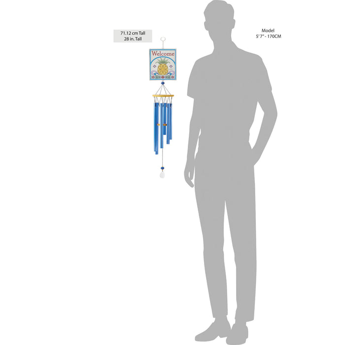 Enesco Welcome Pineapple Wind Chime