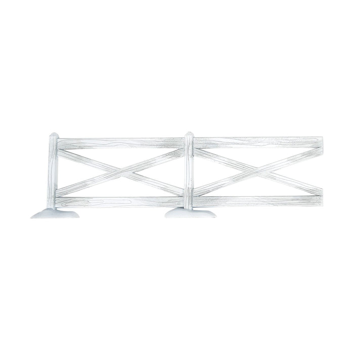 Enesco White Crossbuck Fence Set