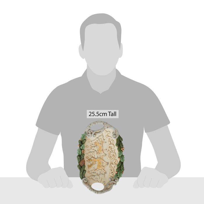 Enesco White Woodland Decorative Tray