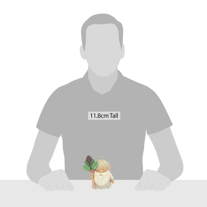 Enesco White Woodland Gnome Acorn Hat