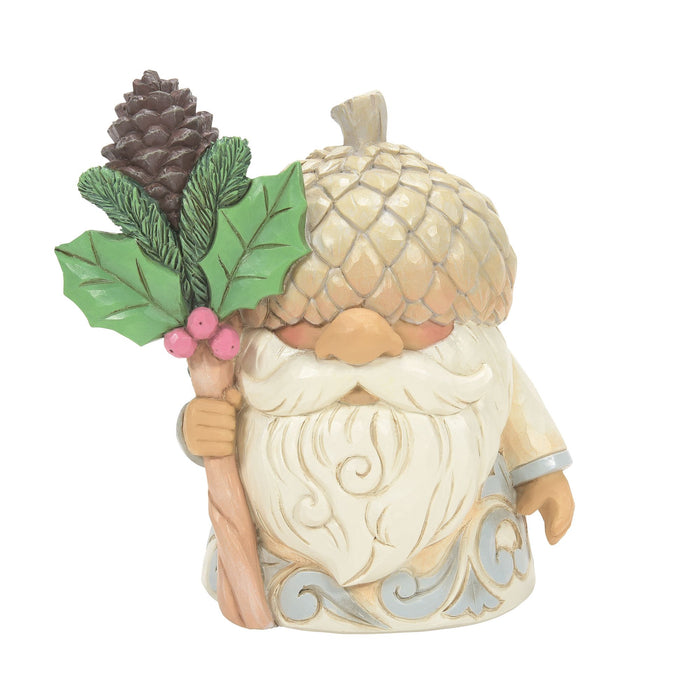 Enesco White Woodland Gnome Acorn Hat
