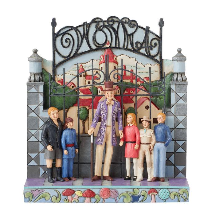 Enesco Willy Wonka w/Children By Gate
