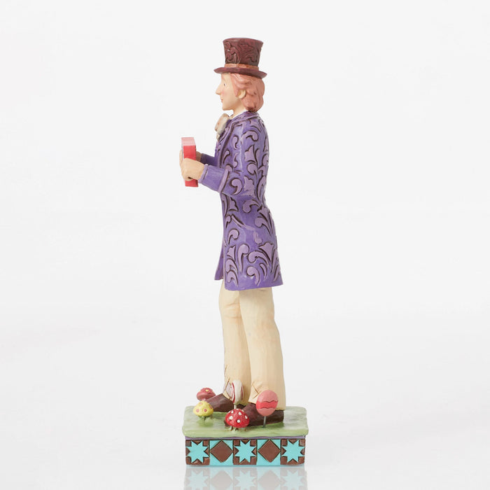 Enesco Willy Wonka W/Rotating ChocBar