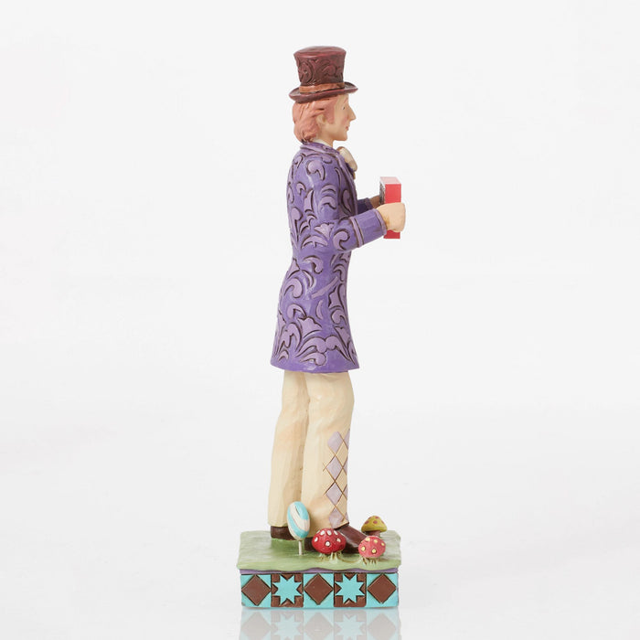 Enesco Willy Wonka W/Rotating ChocBar