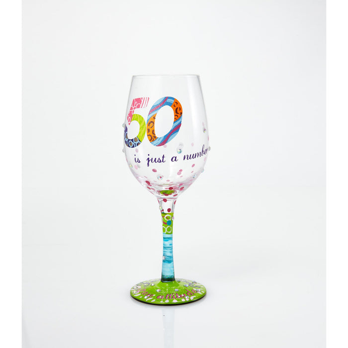Enesco WINE GLASS 50 IS JUST A NUMBER