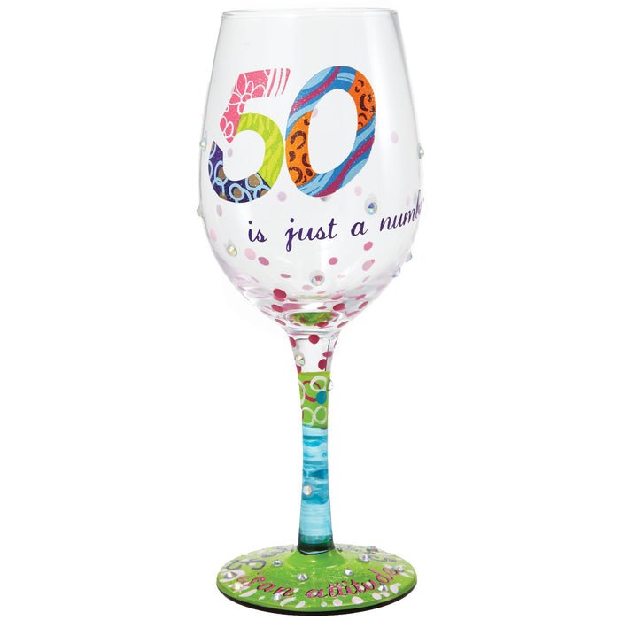 Enesco WINE GLASS 50 IS JUST A NUMBER