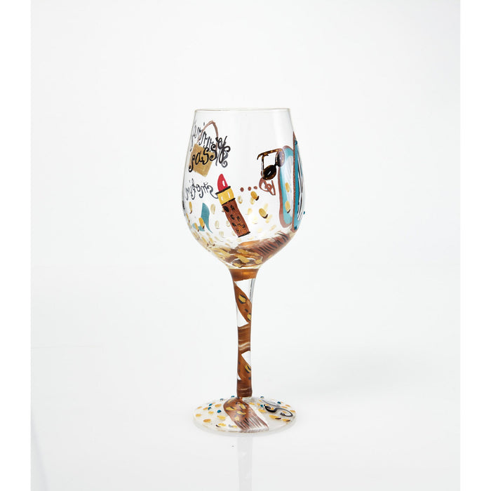 Enesco WINE GLASS 60 AND SASSY