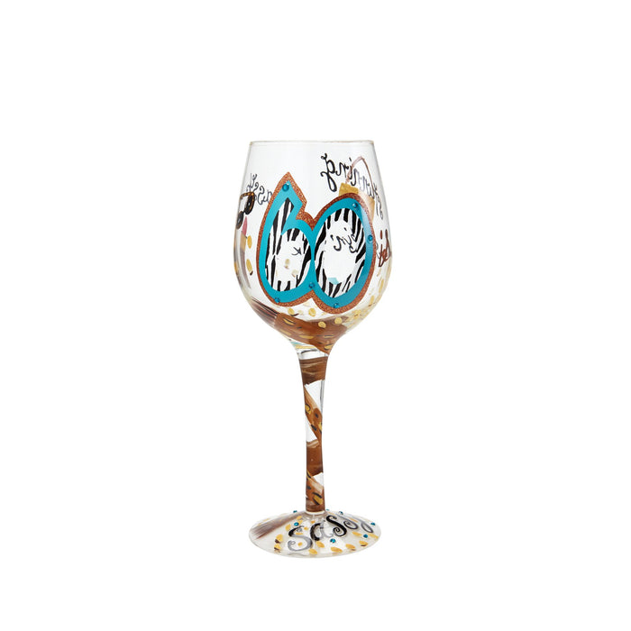 Enesco WINE GLASS 60 AND SASSY