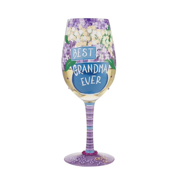 Enesco Wine Glass Best Grandma Ever