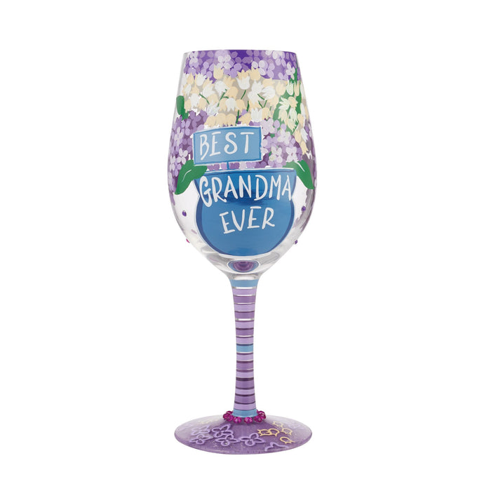 Enesco Wine Glass Best Grandma Ever