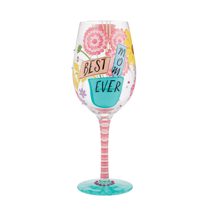 Enesco Wine Glass Best Mom Ever