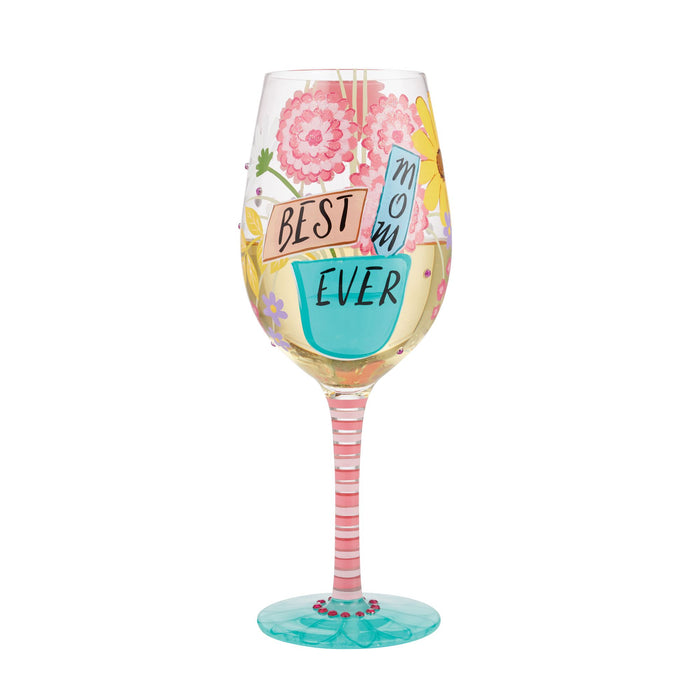 Enesco Wine Glass Best Mom Ever