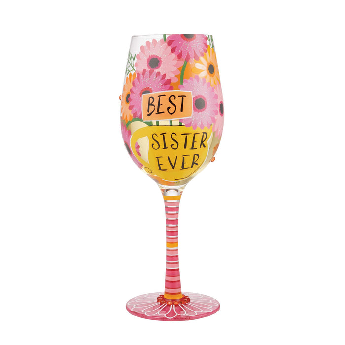 Enesco Wine Glass Best Sister Ever