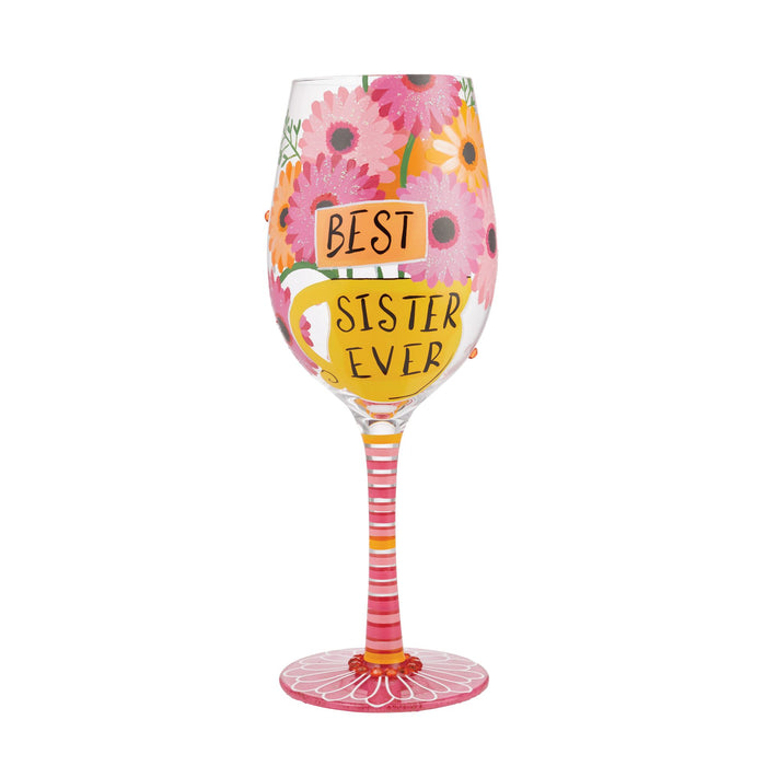 Enesco Wine Glass Best Sister Ever