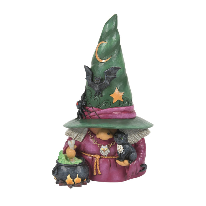 Enesco Witch Gnome with Cauldron Fig