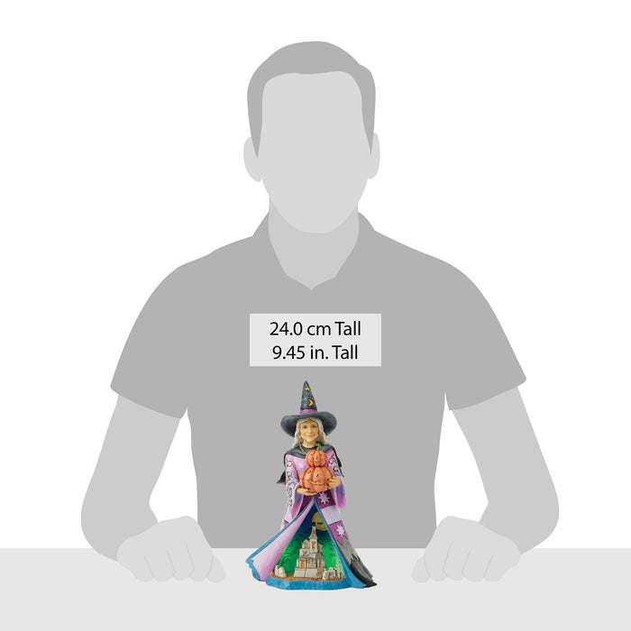 Enesco Witch Holding Pumpkins LED Fig