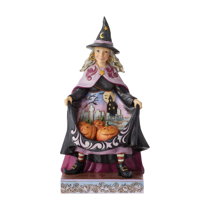 Enesco Witch with Pumpkins Skirt Fig