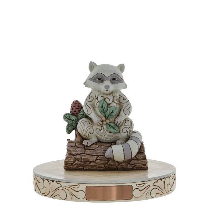 Enesco Woodland Raccoon W/Pinecone