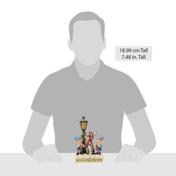 Enesco Woodland Rudolph With Red Bird