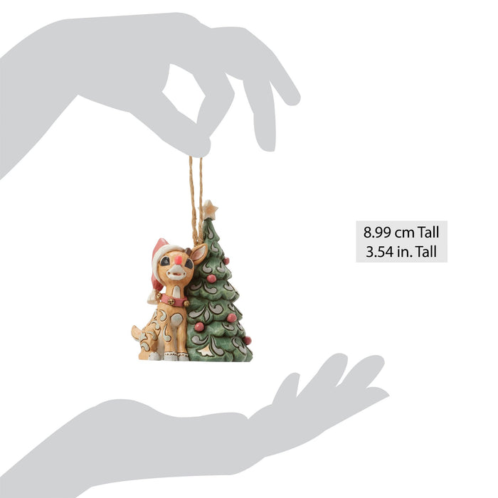 Enesco Woodland Rudolph With Tree H/O