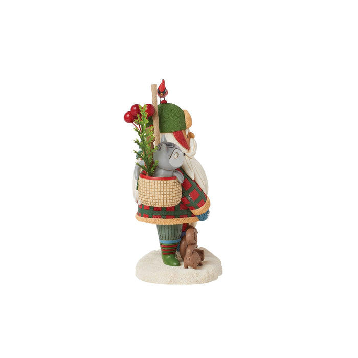 Enesco Woodsy Walking Santa Figurine