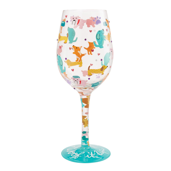 Enesco Woof it Up Wine Glass