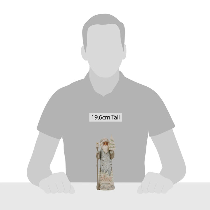 Enesco WWoodland Birch Bark Santa Fig