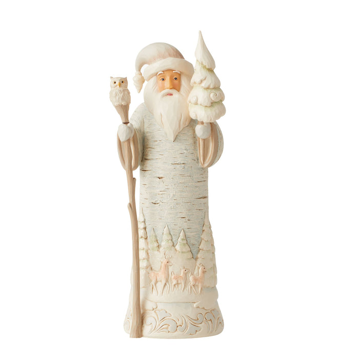 Enesco WWoodland Birch Bark Santa Fig
